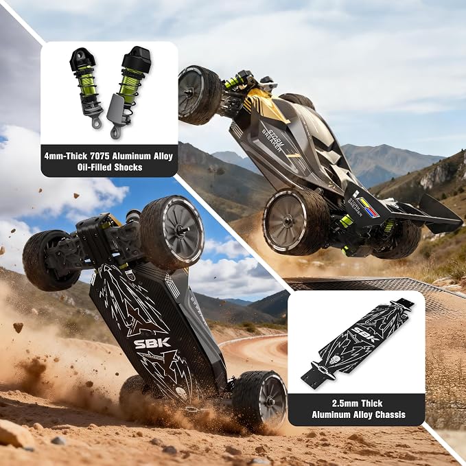 LDRC 1/10 Scale 4WD RC Wüsten-Truck, Hochgeschwindigkeits-Ferngesteuertes Auto | Vollproportionales Geländefahrzeug, Short Course Hobby-Spielzeug für Erwachsene