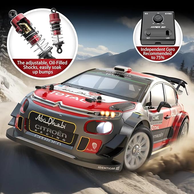 2S Brushless Hochleistungs-Rennwagen!Meijiaxin 1:14 Full-Scale High-Speed Drift Rennwagen, offiziell lizenziertes WRC RC Modell Sportwagen Hyper Go