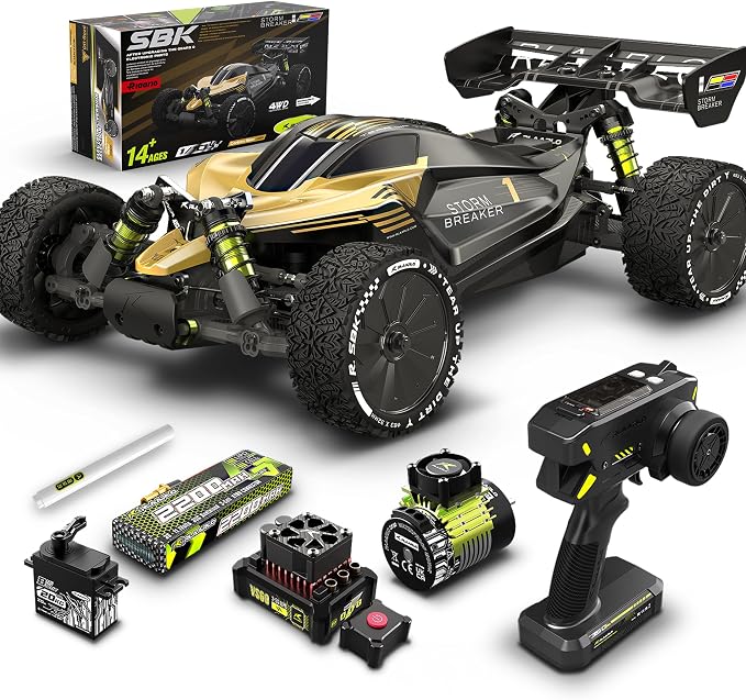 LDRC 1/10 Scale 4WD RC Wüsten-Truck, Hochgeschwindigkeits-Ferngesteuertes Auto | Vollproportionales Geländefahrzeug, Short Course Hobby-Spielzeug für Erwachsene