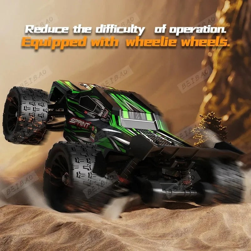 1:14 Professional Full-Scale 85km/h High-Speed Remote Control Car, Four-Wheel Drive Brushless Bigfoot Off-Road Vehicle, Metal Chassis Short-Course Truck, 3S Power Racing Model Toy, Gift for Boys, RC Car